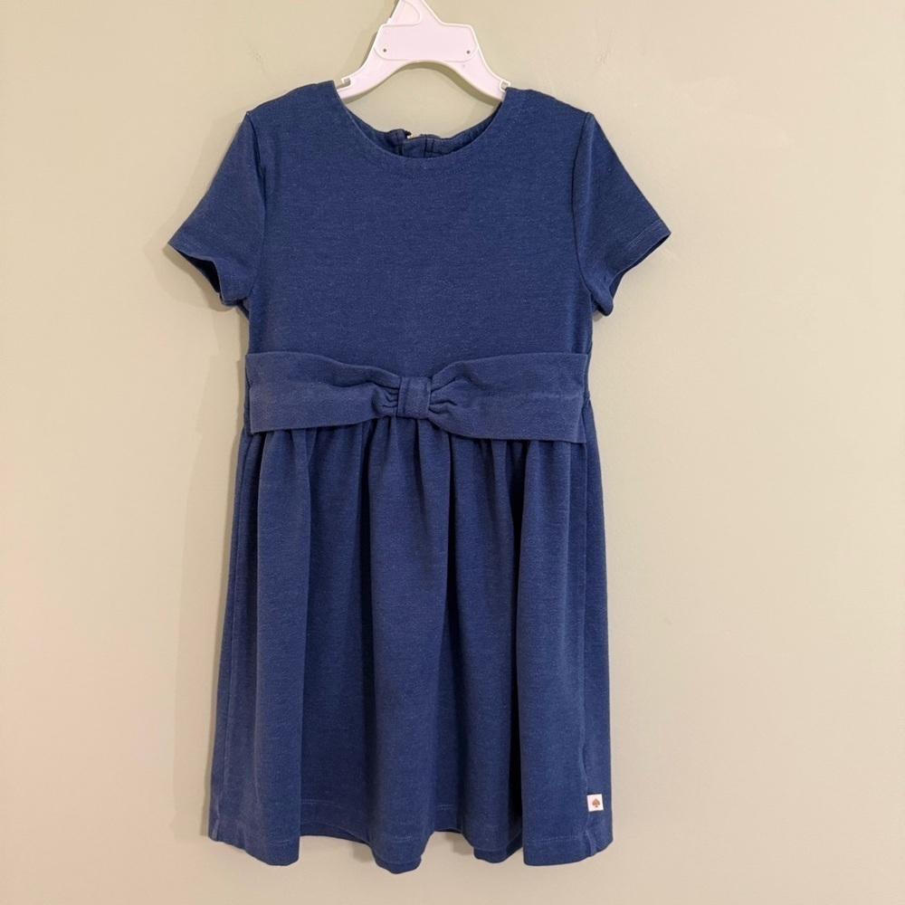 Kate Spade Girls Blue Bow‎ Dress Size 6X Fit Flare